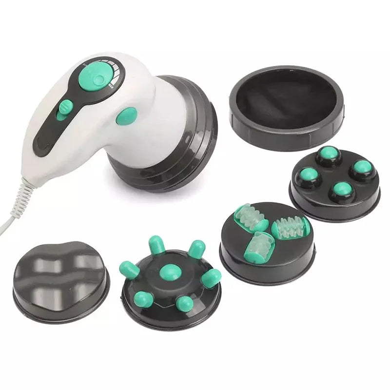 Portable Handheld Electric Body Massager - Anti-Cellulite Vibration Slimming Tool for Neck, Waist & Back