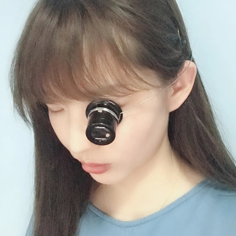 Watchmaker Loupe Magnifier — 3X 5X 10X 15X 20X Jeweler Magnifying Glass for Watches, Jewelry, Coins & Stamps
