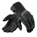 Leather Mesh Motorcycle Gloves for Men — Touchscreen Full-Finger Riding Gloves with Knuckle & Palm Protection
