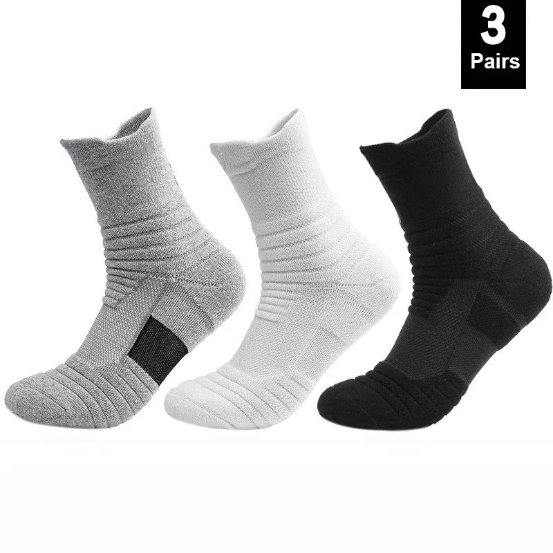 Anti-Slip Cotton Sports Socks for Men & Women – Breathable, Odor-Resistant Soccer & Basketball Low Tube Socks, Fits EU 39–45