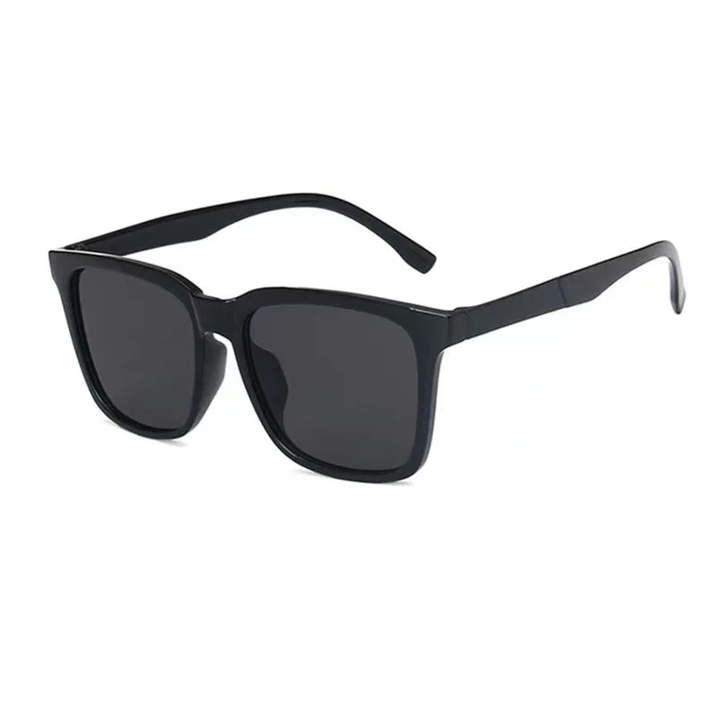 Retro Korean Square Sunglasses UV400 Mirror Lens - Driving & Outdoor (Unisex)