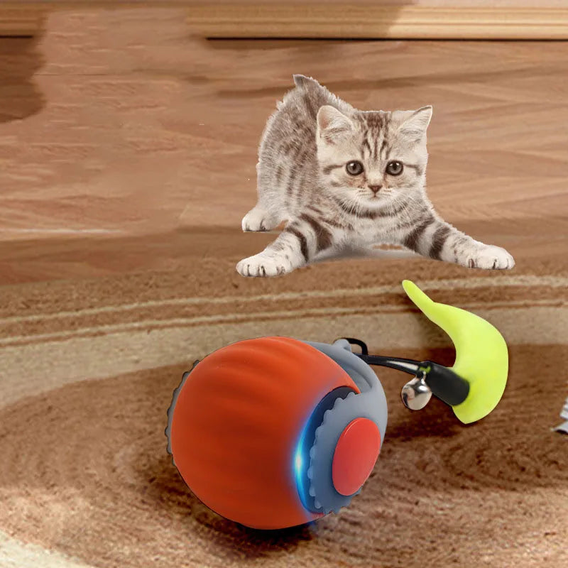 Interactive Electric Cat Toy Ball – Self-Activating Bite-Resistant Toy for Cats
