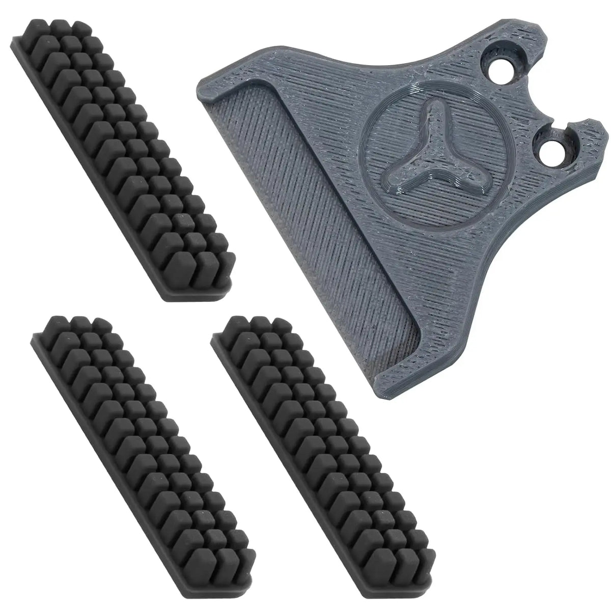 3D Printer Nozzle Cleaning Kit – Silicone Nozzle Brushes with Mounting Bracket (3-Pack)