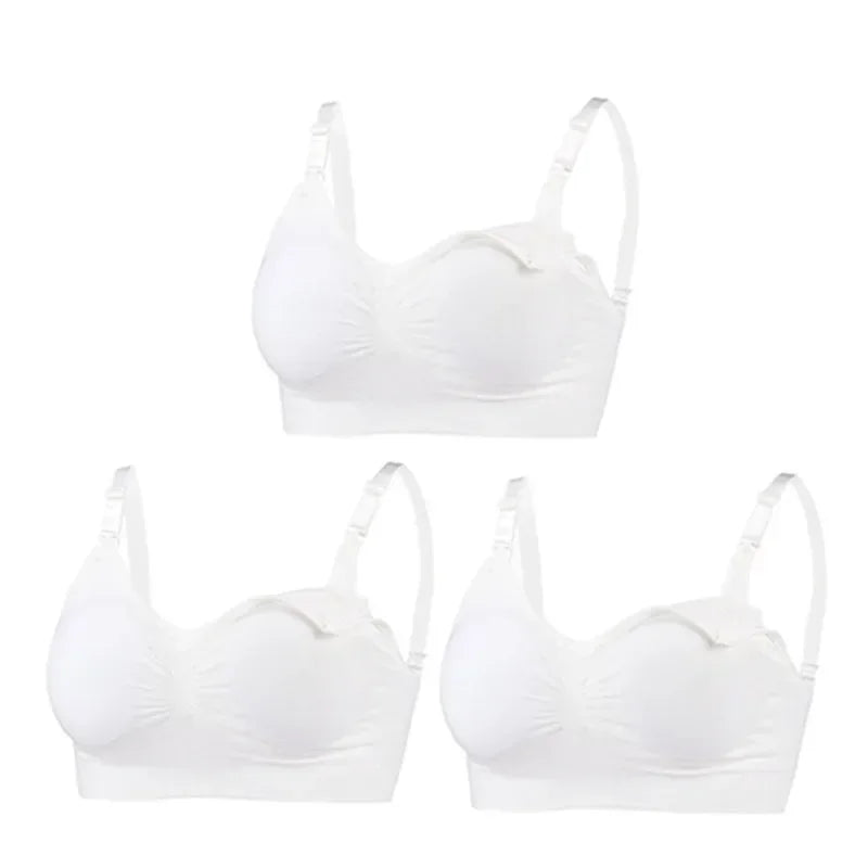 3-Pack Maternity Nursing Bras – Soft Wire-Free Breastfeeding Bra for Pregnancy & Nursing