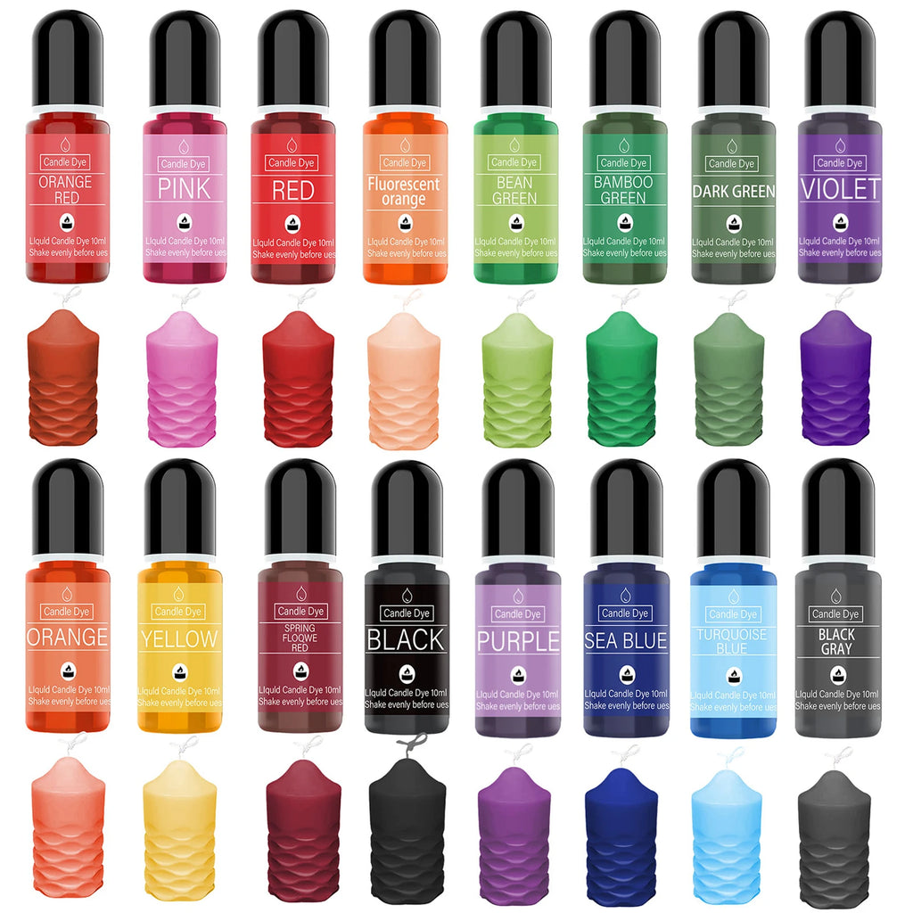 Liquid Candle Dye Pigment 10ml (0.34 fl oz) - Aromatherapy & DIY Candle Colorant