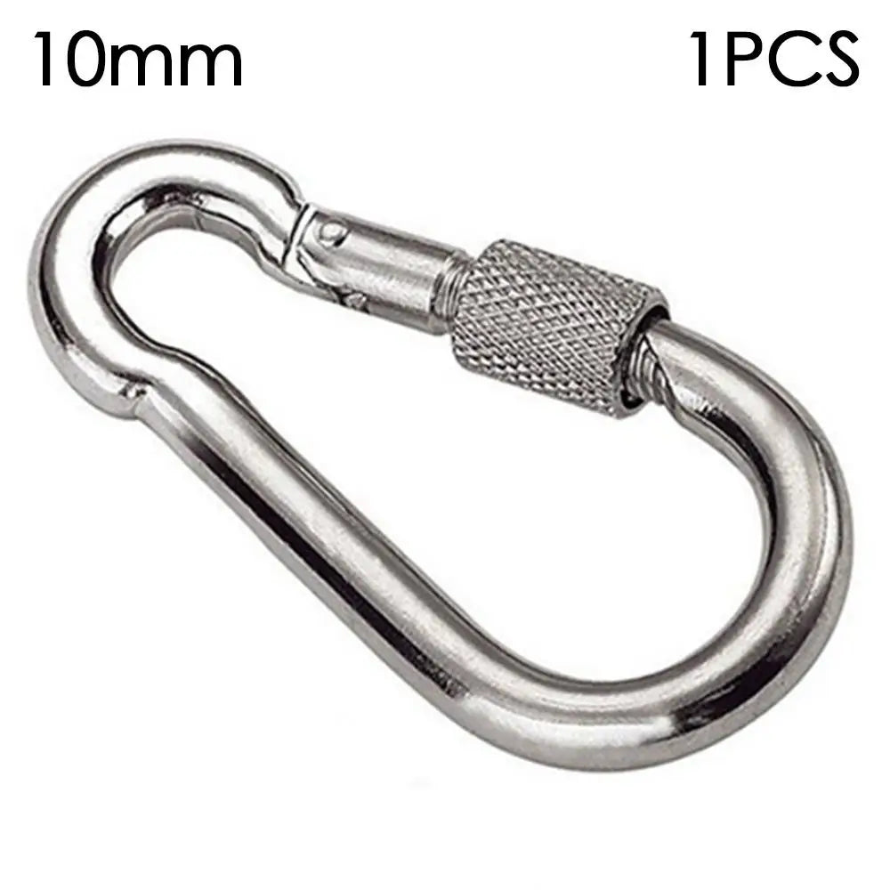 M4-M12 304 Stainless Steel Screw-Lock Quick Link Carabiner 1/2-Pack Outdoor Climbing & Camping Gear