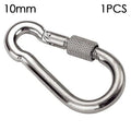 M4-M12 304 Stainless Steel Screw-Lock Quick Link Carabiner 1/2-Pack Outdoor Climbing & Camping Gear