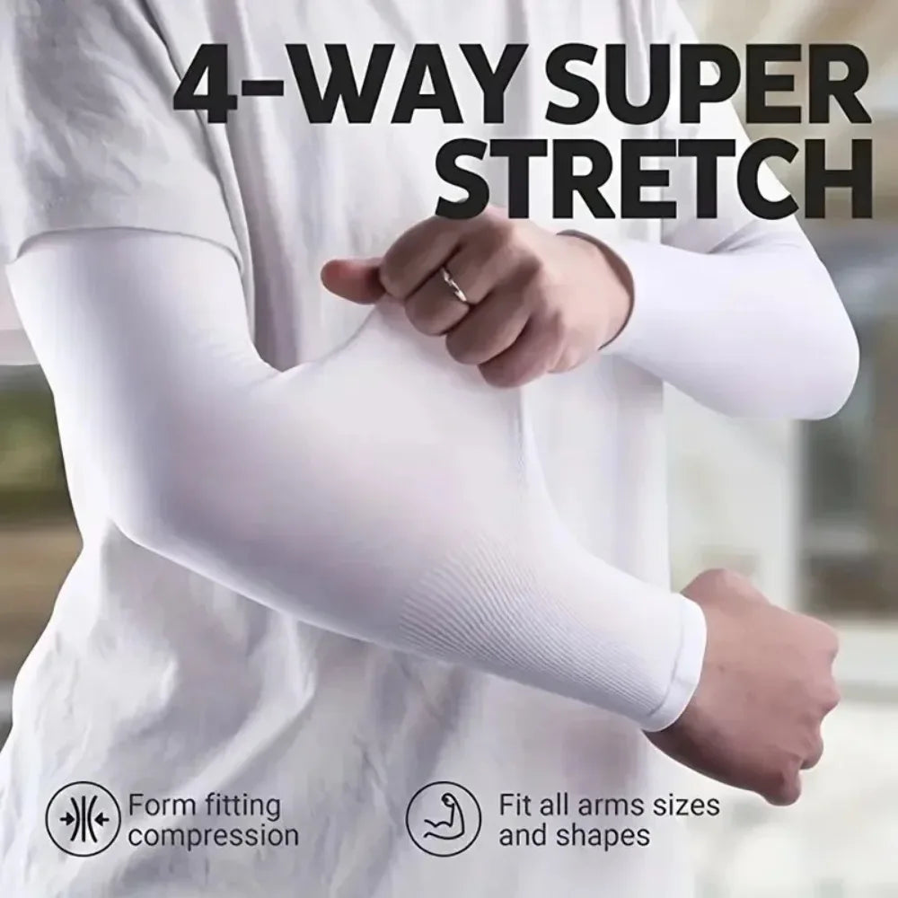 Cooling Arm Sun Sleeves 3 Pairs – Breathable UV Sun Protection for Hiking, Cycling & Fishing