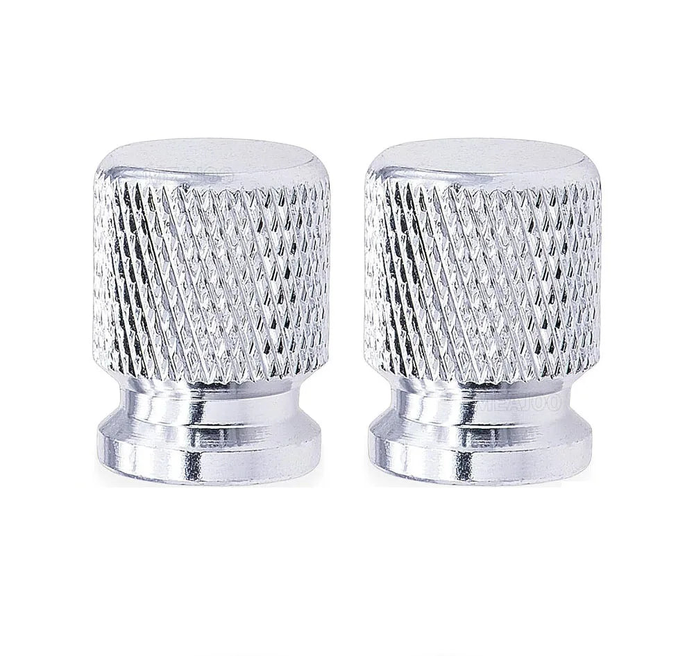 Aluminum Tire Valve Stem Caps 16 x 12mm (0.63 x 0.47 in) Universal 8mm Thread - Metal Valve Caps for Car Bike SUV Truck