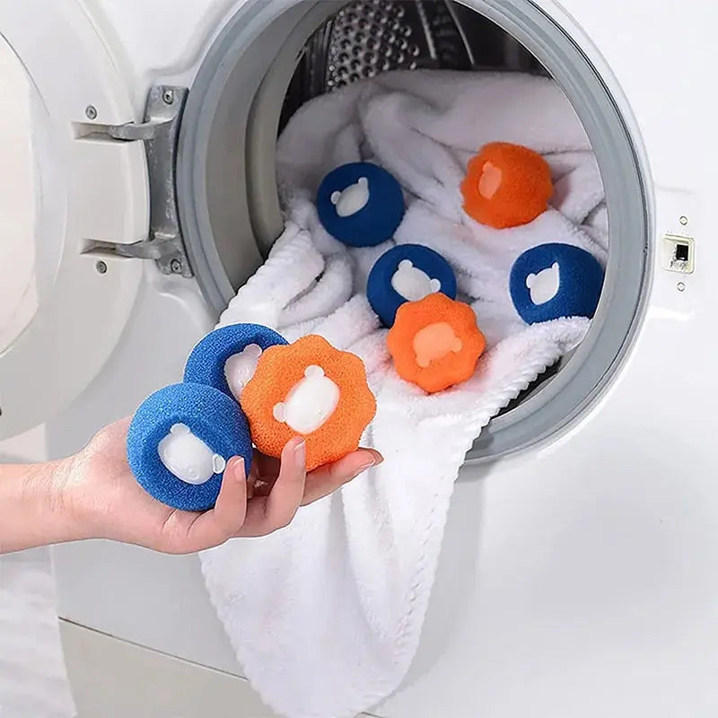 Reusable Pet Hair Remover Laundry Balls - Lint & Fur Catcher for Washing Machine (1/3/5-Pack)