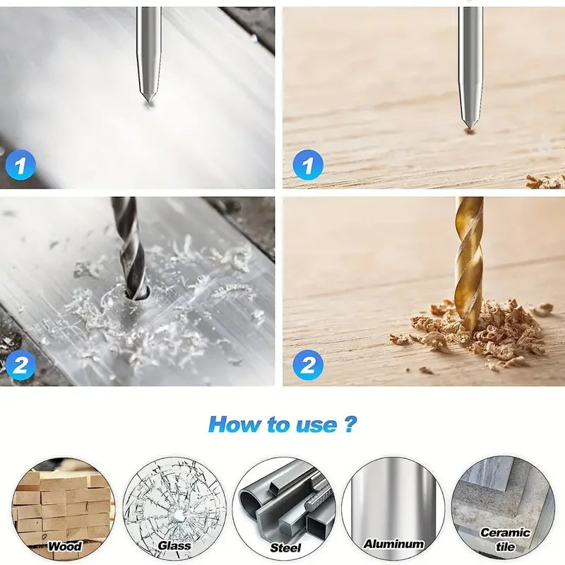 Spring-Loaded Auto Center Punch 13mm (0.51 in) – Heavy-Duty Drill Locator & Hole Marker for Wood, Metal, Glass