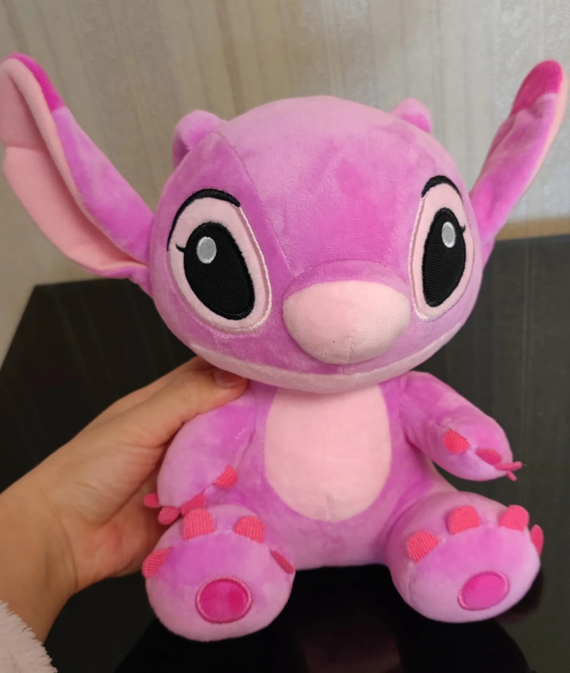 Stitch Plush Toy - Blue & Pink Stuffed Doll, 9.8 in (25 cm) Soft Plushie Gift for Kids