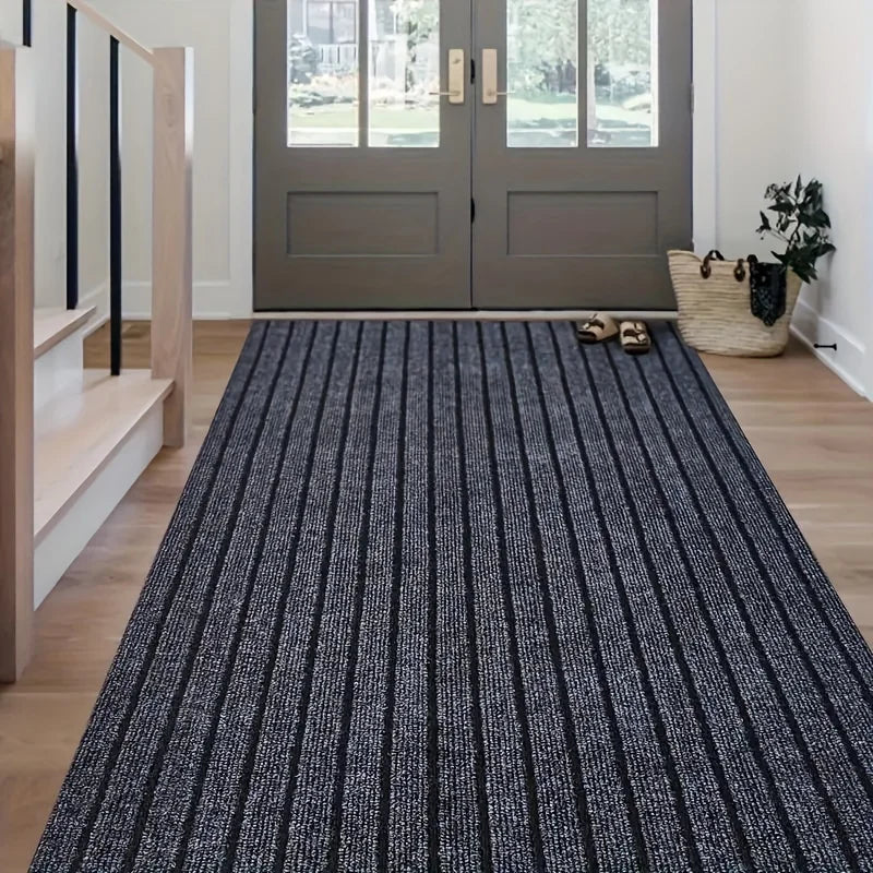 DIY Self-Adhesive Non-Slip Striped Floor Mat Roll 40 cm x 3 m (15.7 in x 9.8 ft) Kitchen Door Mat Runner Hallway Rug
