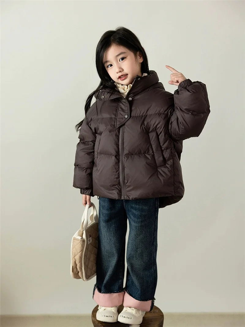 Kids Hooded Cotton-Padded Winter Jacket for Boys & Girls – Warm Puffer Coat (3-12 Years)