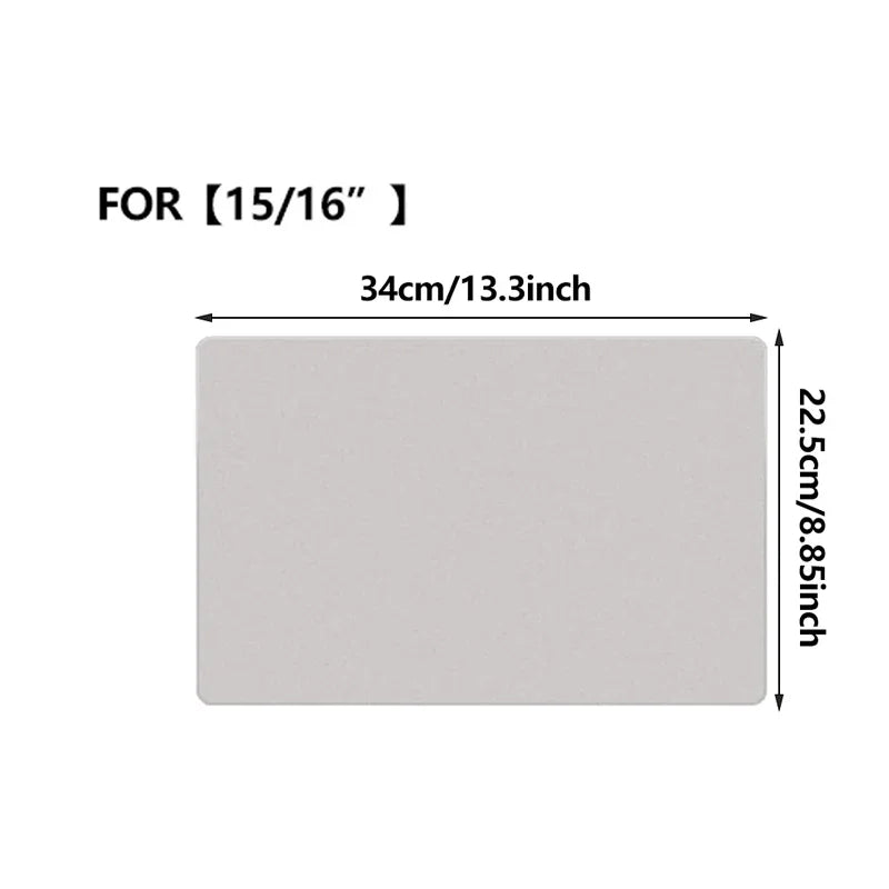 Microfiber Dustproof Laptop Keyboard Cover & Screen Cleaning Cloth — Fits 13/15/16-Inch (33/38/41 cm) Laptops