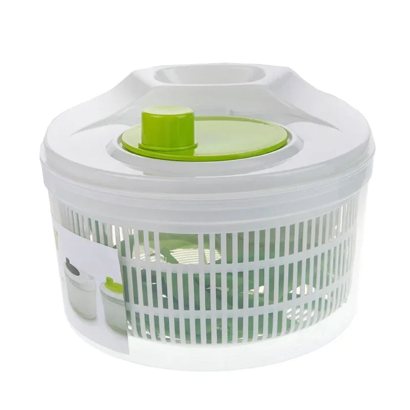 Salad Spinner for Lettuce & Leafy Greens — Washer, Dryer & Strainer