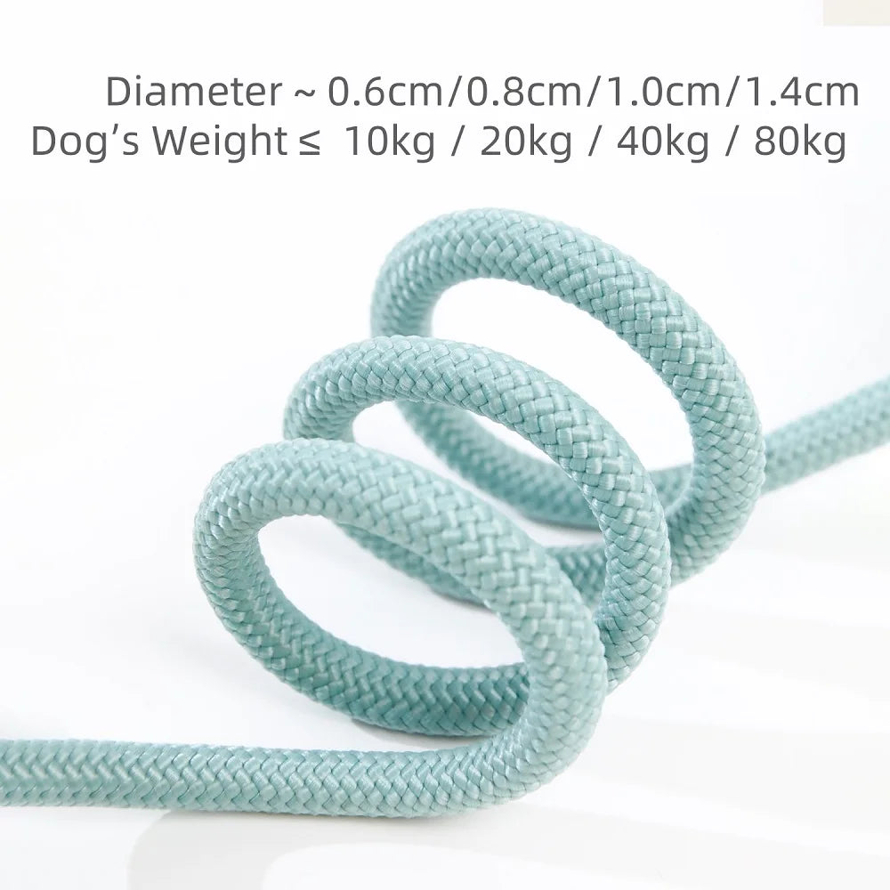 Adjustable Slip Rope Dog Leash - Heavy-Duty Braided Nylon Training Lead for Medium & Large Dogs, 1.5m / 1.8m (4.9ft / 5.9ft)