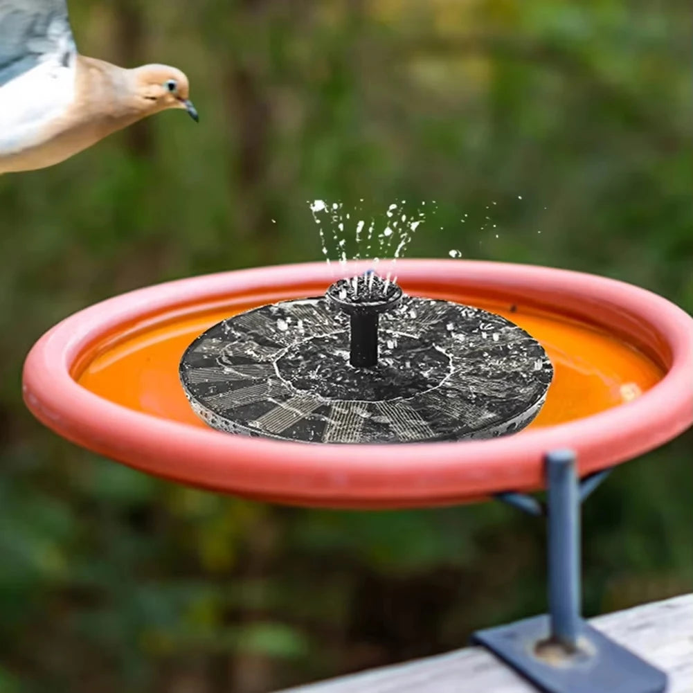 Floating Solar Fountain Pump for Bird Baths & Ponds – 4 Nozzles, Solar-Powered Garden & Pool Water Feature