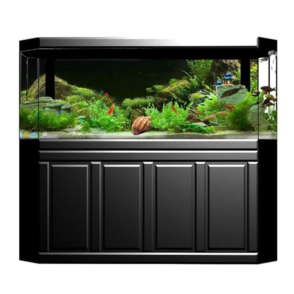 Aquarium Background PVC Sticker – Seafloor & Water Grass Fish Tank Decal, Multiple Sizes (61 x 30 - 122 x 46 cm | 24 x 11.8 - 48 x 18.1 in)