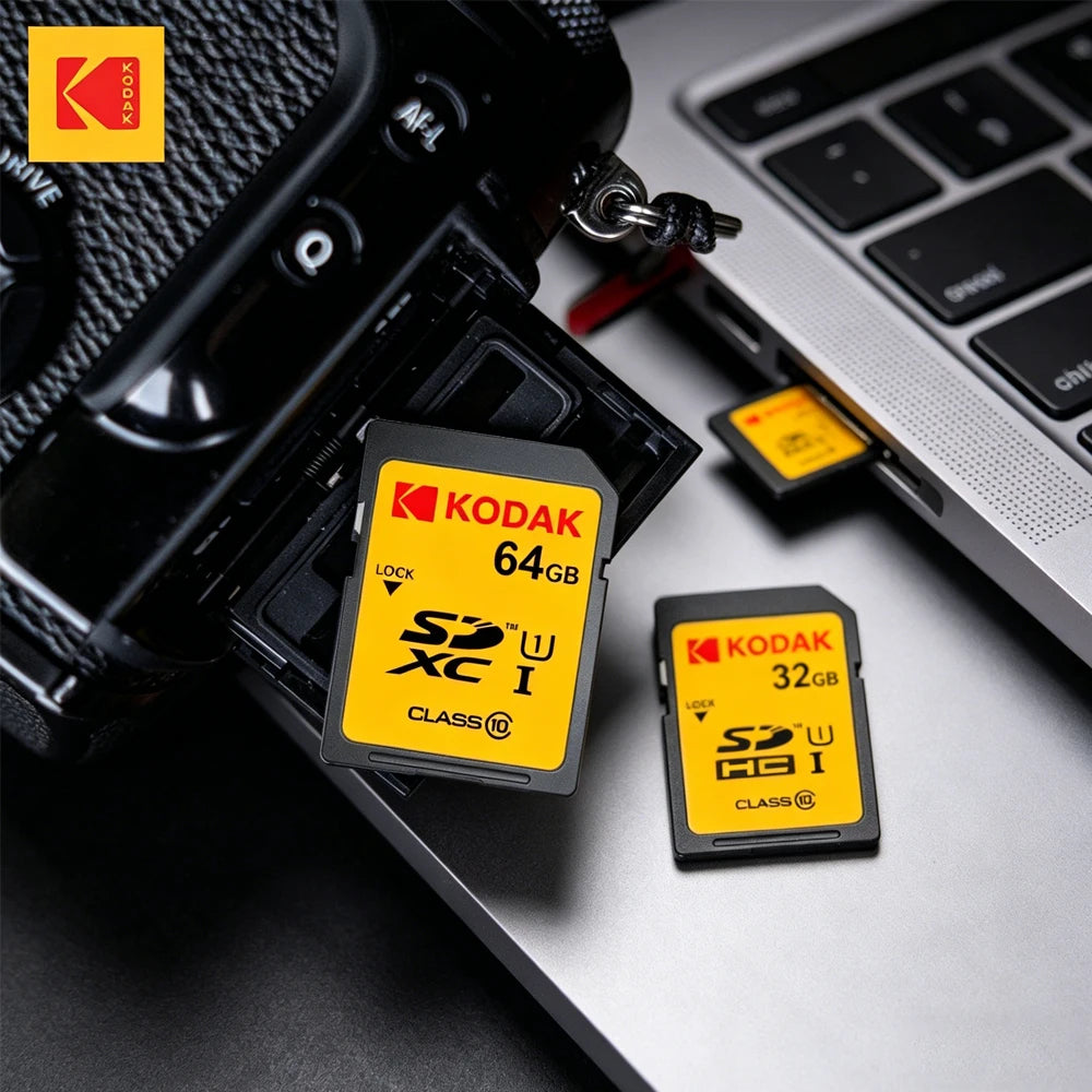 SDXC Memory Card 32GB 64GB 128GB - Class 10 U1 V30 High-Speed SD Card for DSLR & 4K Video
