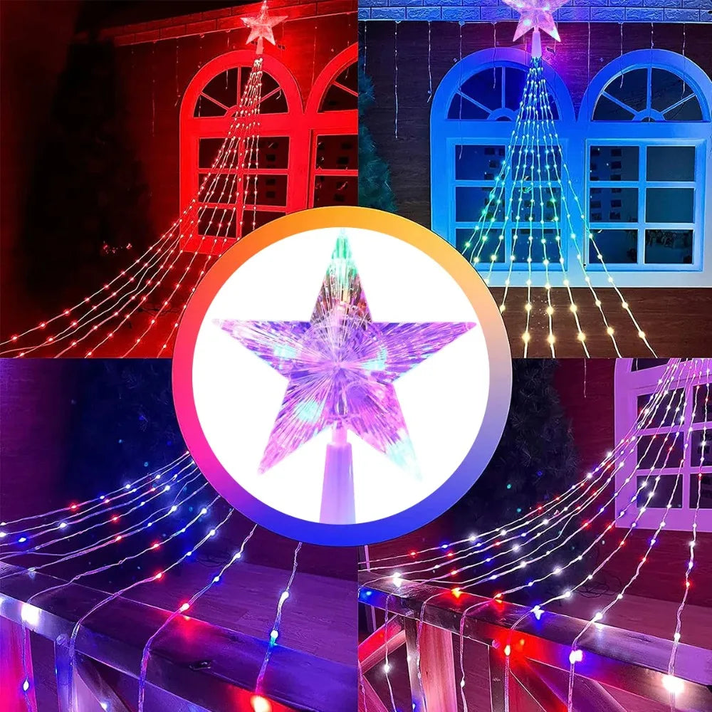 Multicolor USB Fairy String Lights 8 Modes Waterproof Christmas Lights for Indoor Outdoor Tree Yard