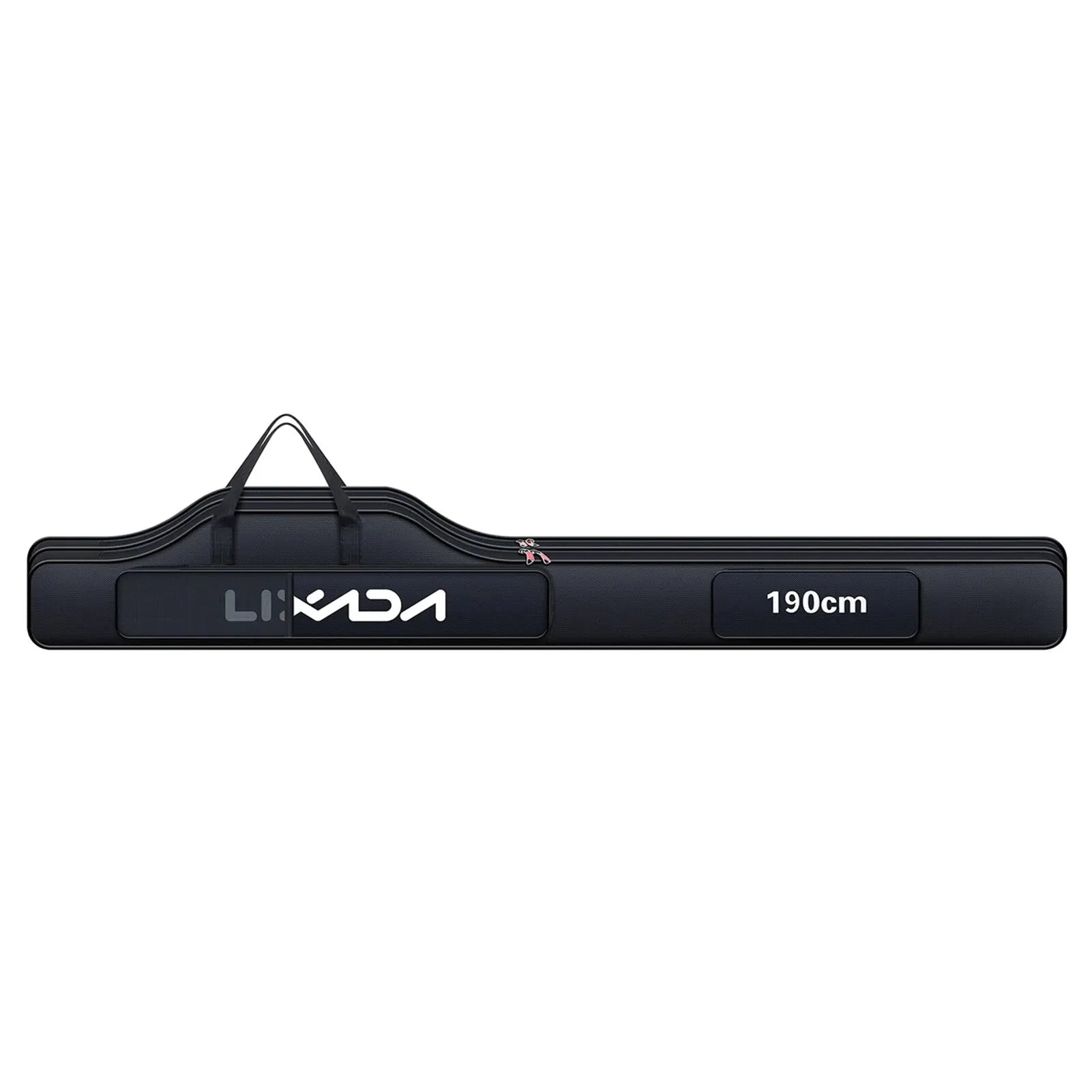 190cm (75 in / 6.2 ft) Portable Folding Fishing Rod & Reel Bag Tackle Storage Carry Case