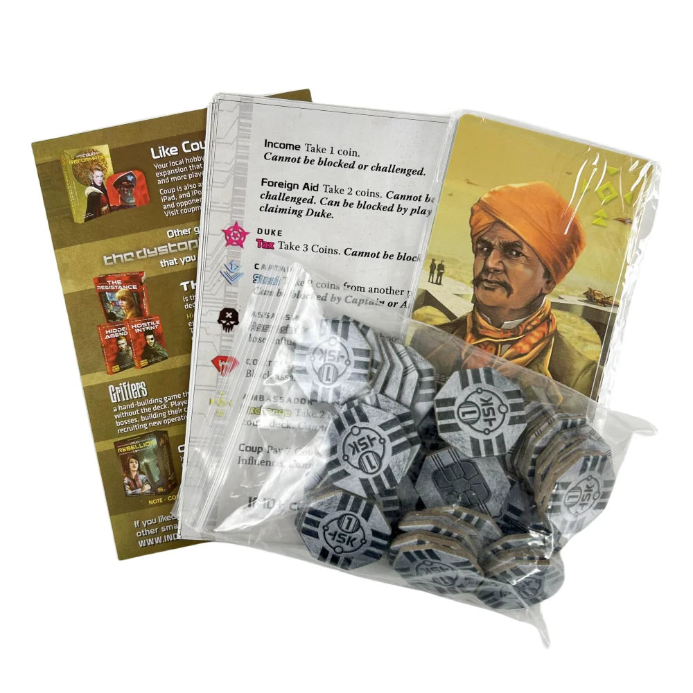 Coup Reformation Expansion Pack - Strategy Deduction Card Game
