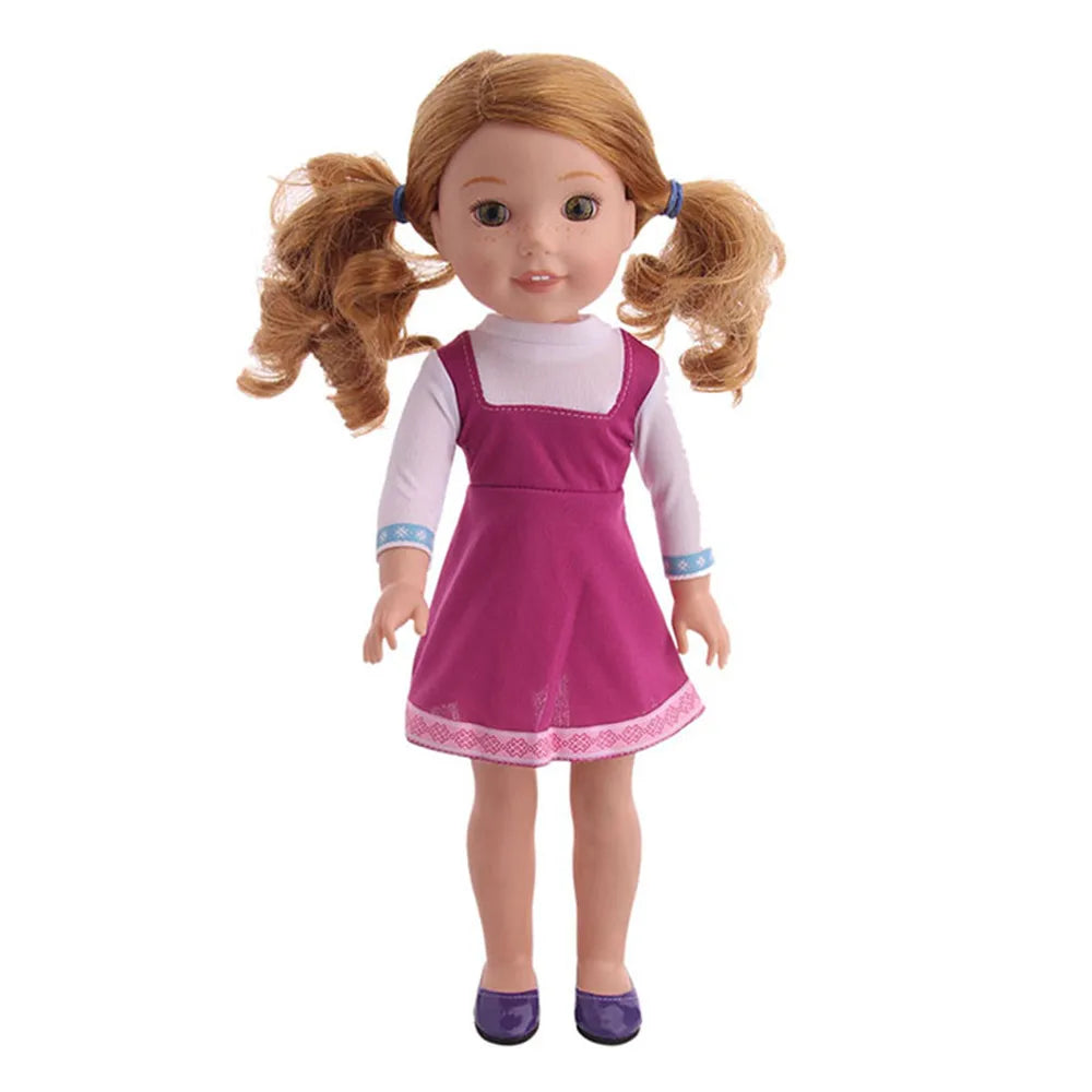 Fashion Doll Dress & Accessories Set for 14.5-Inch (36.8 cm) and 32–34 cm (12.6–13.4 in) 1/6 Scale Dolls