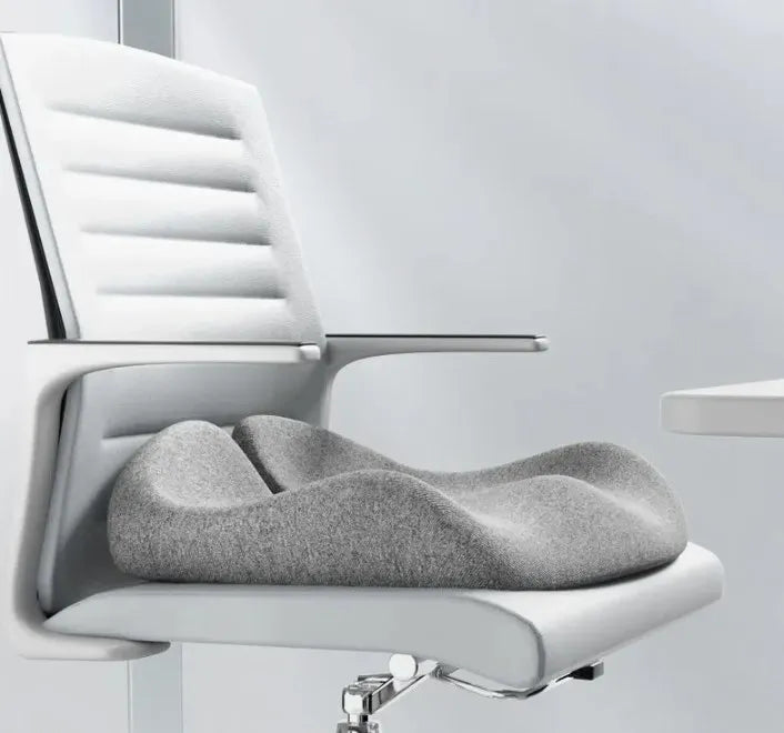 Orthopedic Memory Foam Coccyx Cushion for Tailbone & Sciatica Relief - Non-Slip Seat Pad for Office Chair and Car