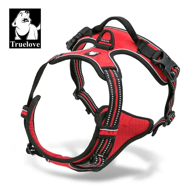 No-Pull Reflective Padded Dog Harness with Handle - Adjustable Escape-Proof Vest XS-XL