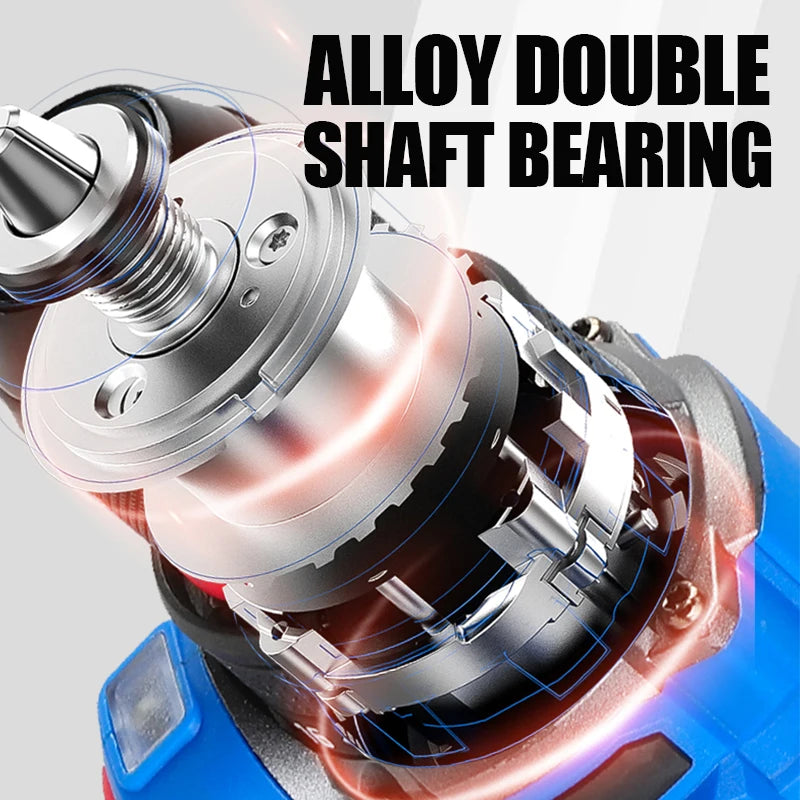 Brushless Cordless Mini Drill 16.8V, 50 N·m Self-Locking Chuck, 20+1 Torque Settings, 2-Speed Electric Screwdriver for Home DIY