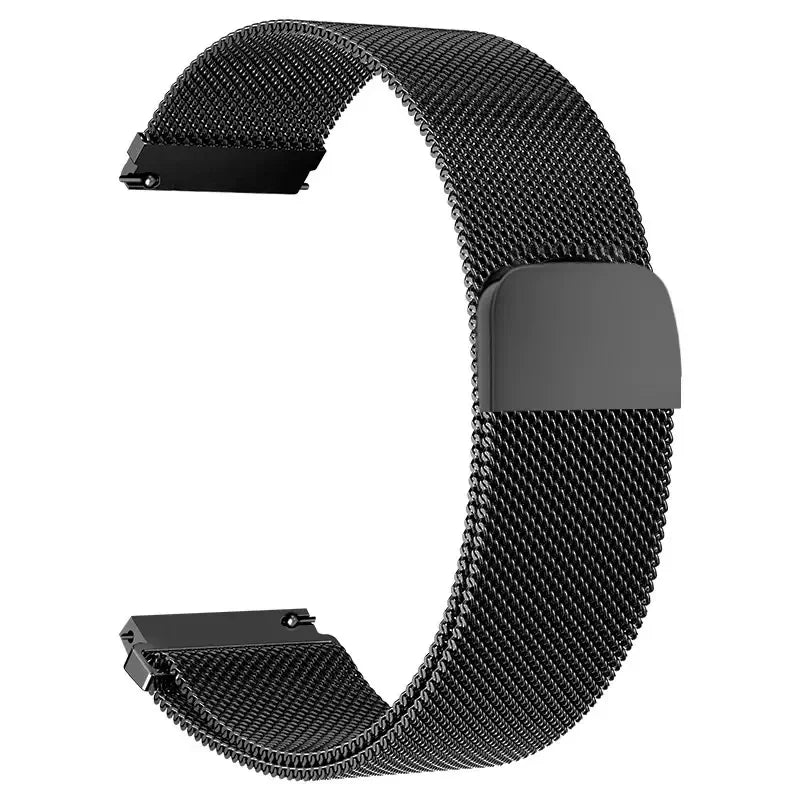 Stainless Steel Magnetic Milanese Loop Watch Band – 18/20/22mm Replacement for Smartwatches