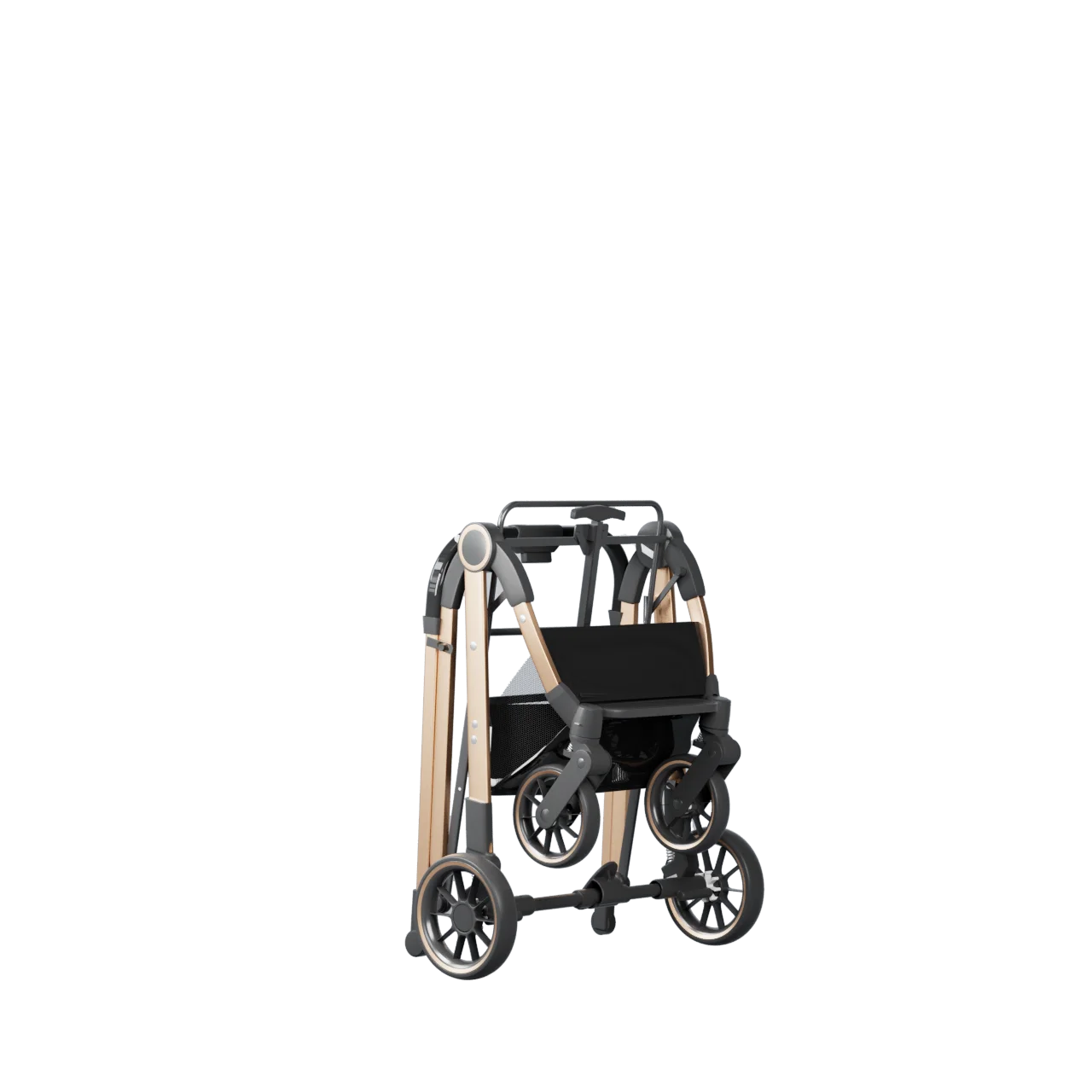 2-in-1 Foldable Pet Stroller with Detachable Carrier Bag – Portable Dog & Cat Cart for Small Pets