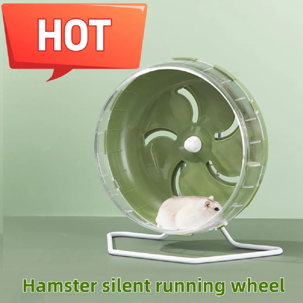 Silent Hamster Running Wheel – 5.5"/14 cm & 6.9"/17.5 cm Quiet Exercise Wheel for Hamsters, Gerbils & Mice