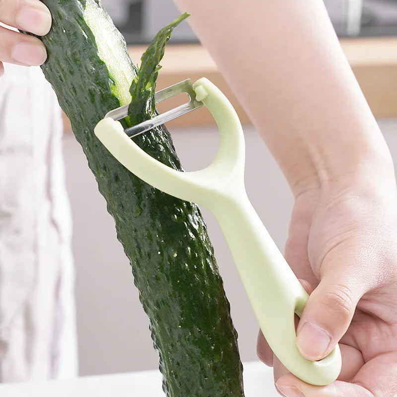 Stainless Steel Vegetable & Fruit Peeler with PP Handle – Potato Peeler Kitchen Utensil