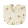 Muslin Cotton Baby Bibs & Burp Cloths - Ruffle Bandana Drool Bibs for Newborns