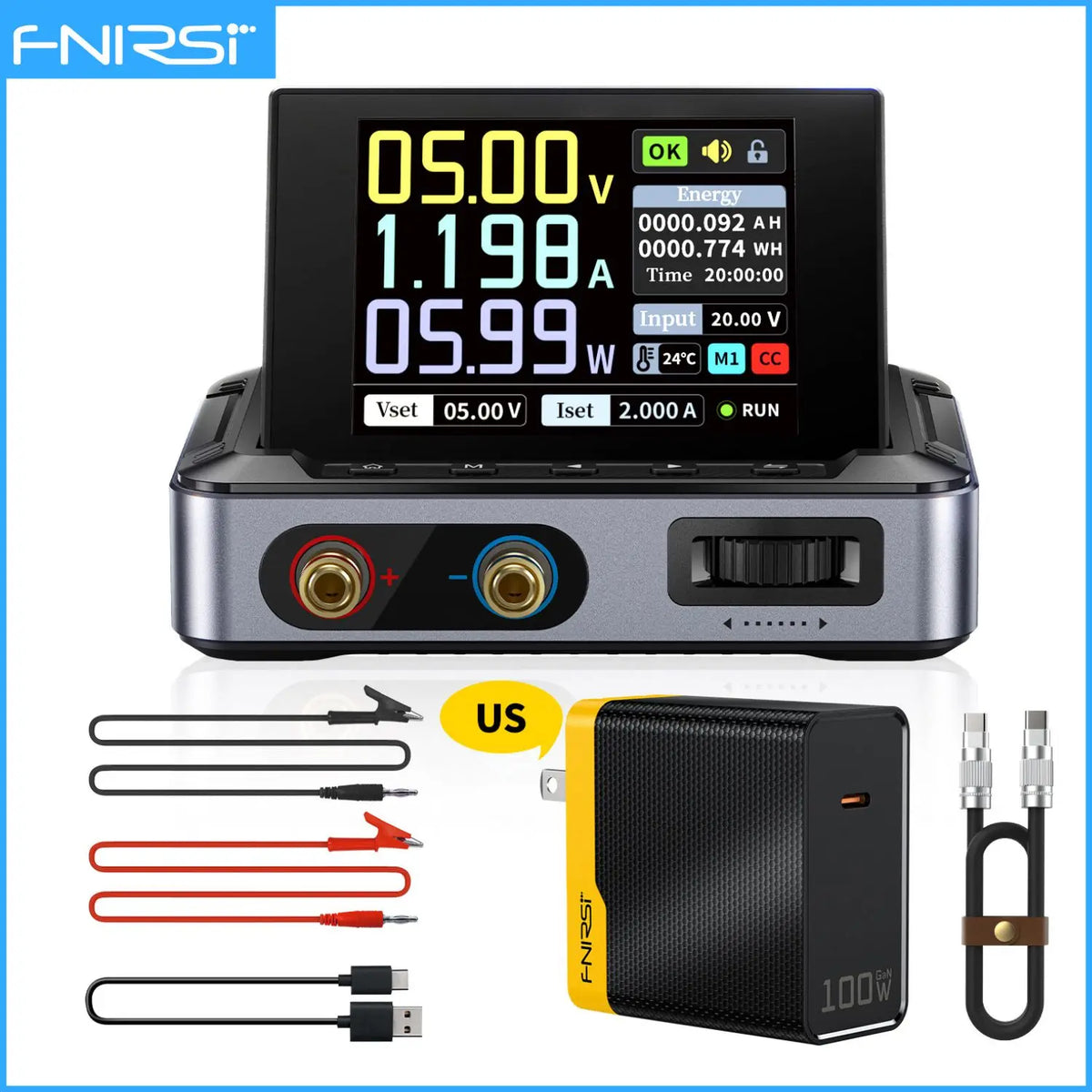 Programmable DC Power Supply 0–30V 0–5A 150W Adjustable Regulated Bench Power Supply with Type-C Input for CNC & Electronics