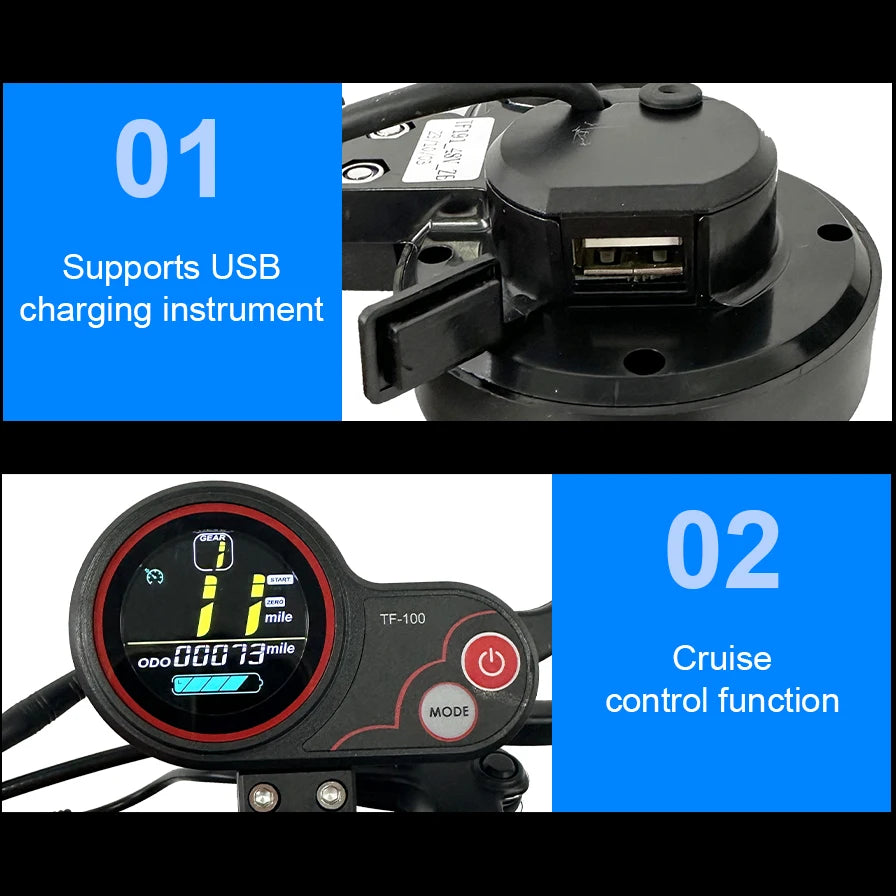 800W Foldable Electric Kick Scooter — 45 km/h Top Speed, 45–55 km Range, 10-Inch Off-Road Tires
