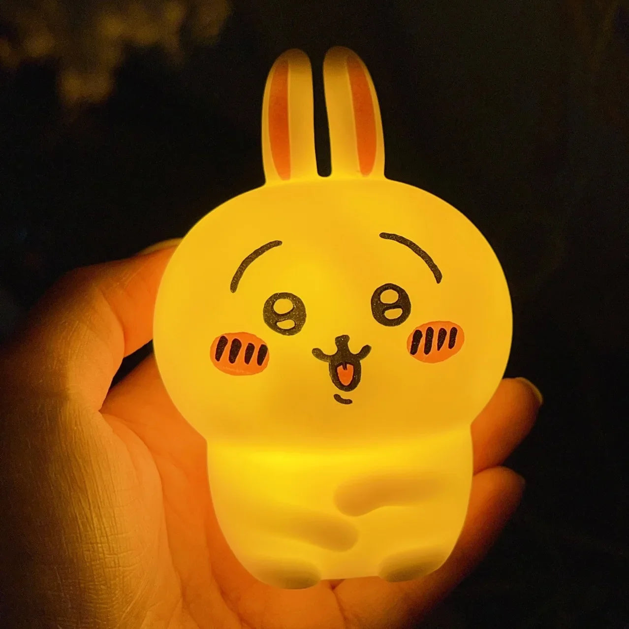 Chikawa Kawaii Hachiware Usagi Vinyl Night Light Doll – Luminous Anime Desktop Decoration & Surprise Gift for Girls