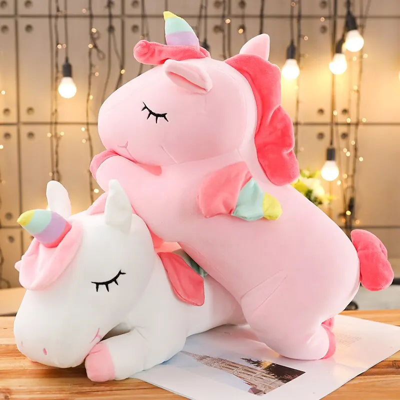 Kawaii Unicorn Horse Plush Toy - Soft Stuffed Huggable Doll 25/50 cm (9.8/19.7 in) Kids Birthday Gift