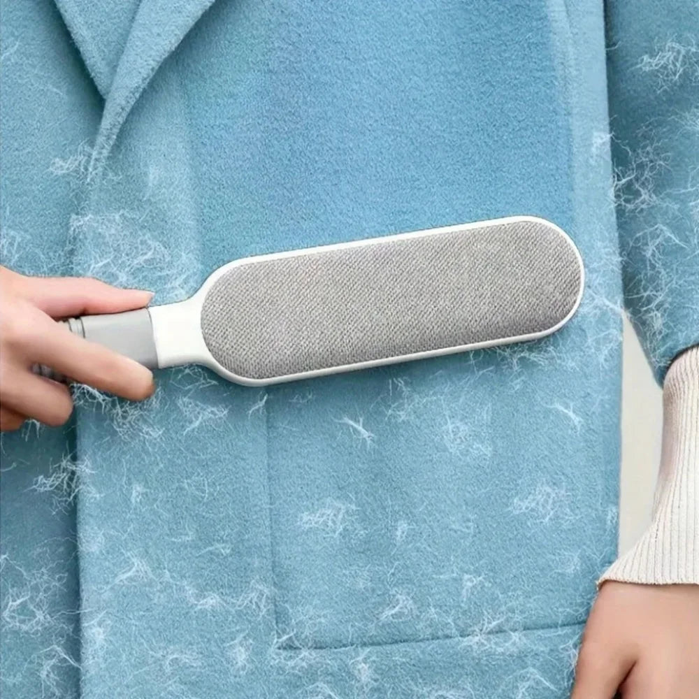 Double-Sided Pet Hair Remover Lint Brush, Manual Electrostatic Roller for Clothing, Sofa, Furniture & Carpet