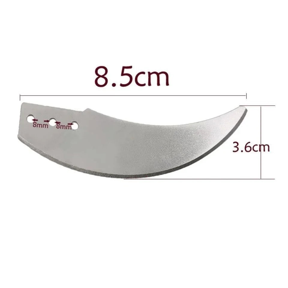 Replacement Farming Chopper Blade 8.5 cm (3.35 in) Stainless Steel Alloy — 8mm/12mm Fit for Vegetable & Fruit Cutters
