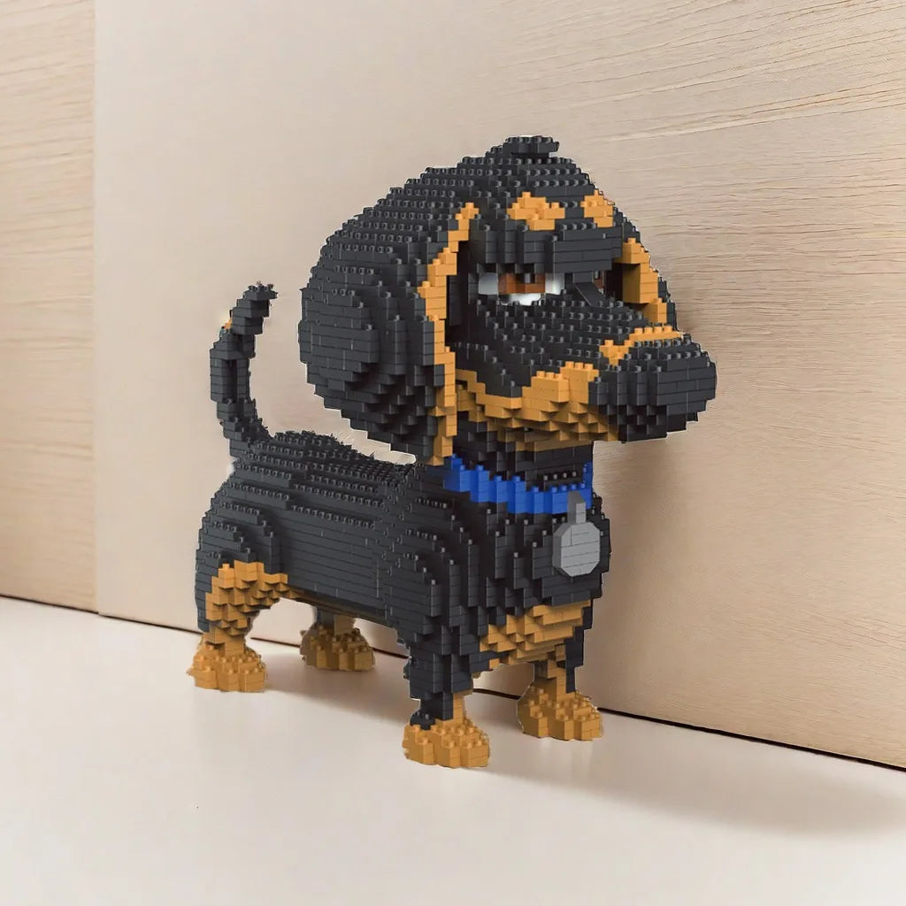 Corgi Micro Mini Building Blocks Kit — DIY Cute Corgi Dog Brick Model, ABS Display Gift