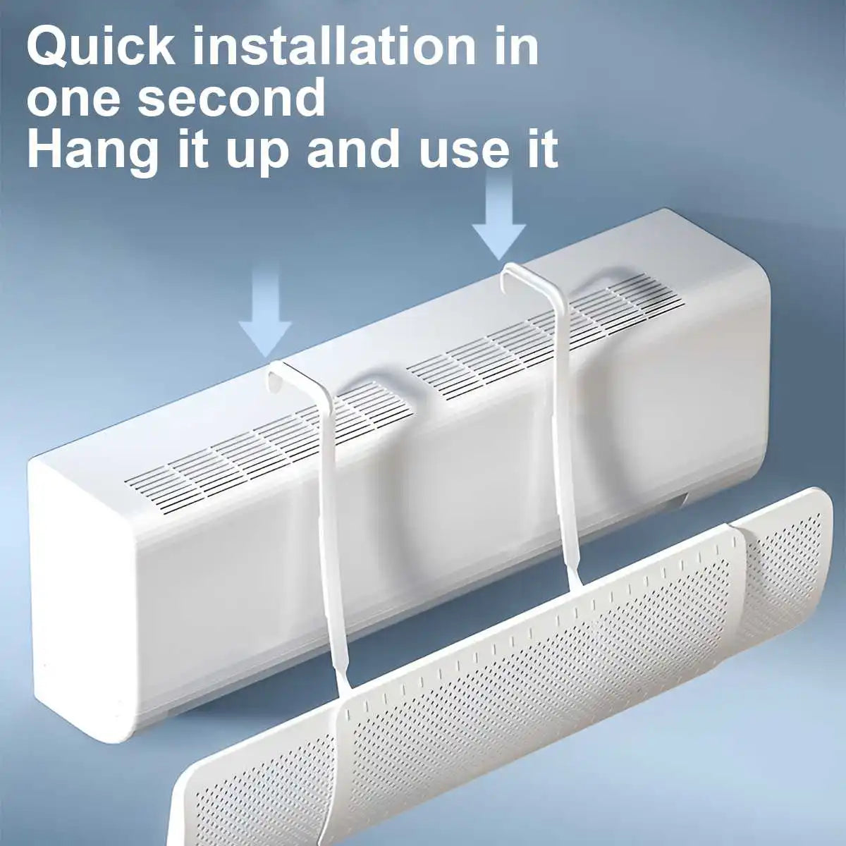 Universal Wall-Mounted Air Conditioner Deflector – Honeycomb AC Wind Guide Cover, Anti-Direct Blowing Vent Baffle for Home & Office