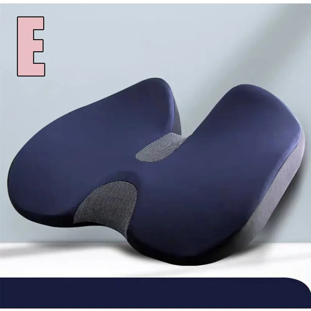 Orthopedic Memory Foam Seat Cushion – Non-Slip Coccyx, Tailbone, Sciatica & Prostate Pain Relief for Chair and Car