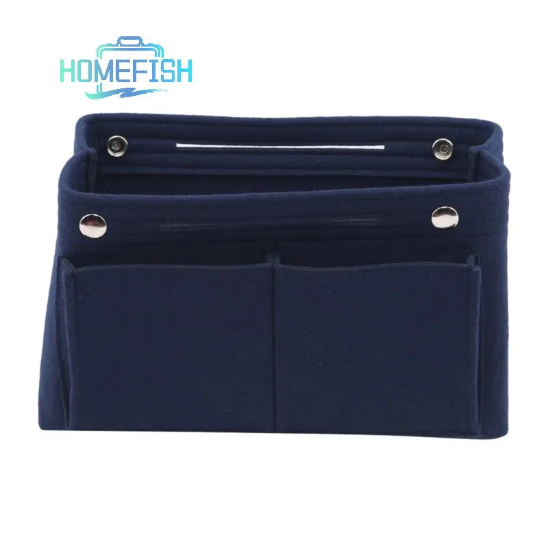 Multifunction Felt Insert Makeup Bag - Travel Cosmetic Organizer & Inner Purse for Women