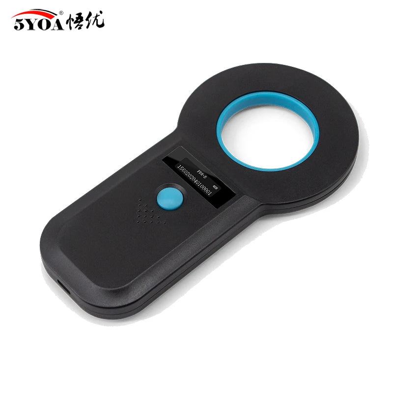 Handheld Pet Microchip Reader OLED — EMID & FDX-B (ISO11784/85) RFID Rechargeable Scanner for Dogs, Cats & Pigs