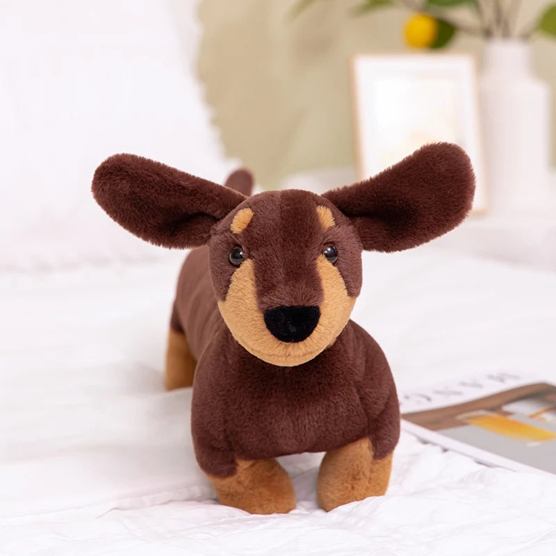 Dachshund Plush Body Pillow Long Brown Dog Hugging Pillow Stuffed Cartoon 60/80 cm (24/31.5 in) Home Decor