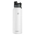 Insulated Stainless Steel Cycling Water Bottle — Vacuum Thermos 550/650/1000/1200ml (18.6/22/33.8/40.6oz) with Carry Handle