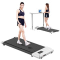 2-in-1 Portable Walking Pad Treadmill for Home & Office — Under-Desk Mini Treadmill with LCD Screen, Quiet, 250 lb Capacity